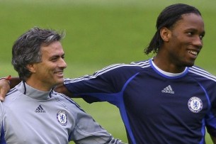 Didier Drogba ve Jose Mourinho